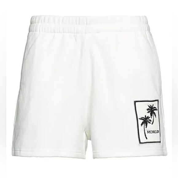 Moncler Embroidered Palm Sweat Shorts size M
